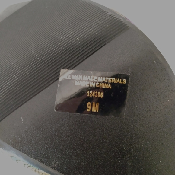 Sarah Jayne Floral Print Fabric Peep Toe 4 1/2" Heels sz 9 M - Picture 11 of 12